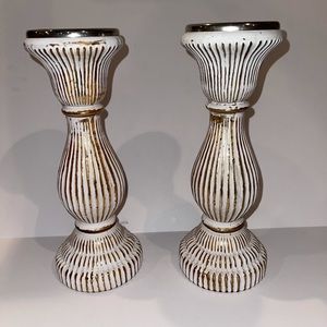 Rustic Candle Pedestals